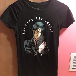 cotton black tee